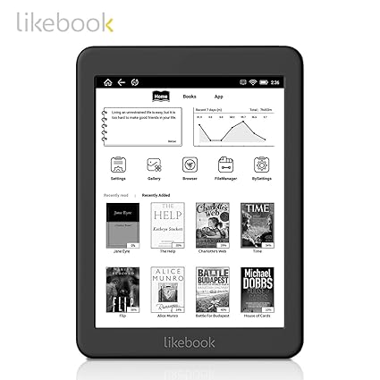 2018 Likebook Mars E-Reader with 7.8''300ppi E-Ink Touchscreen 8 Core 1.5GHz, Built-in Audible, 16GB Storage Android System 6.0. Support Google Store 9/28 Release