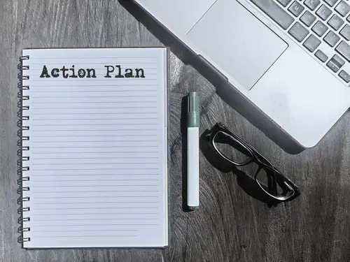 action steps in manuscript image