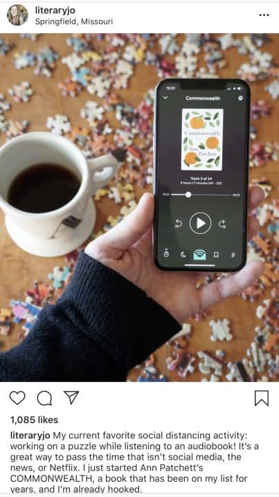 audiobook instagram image