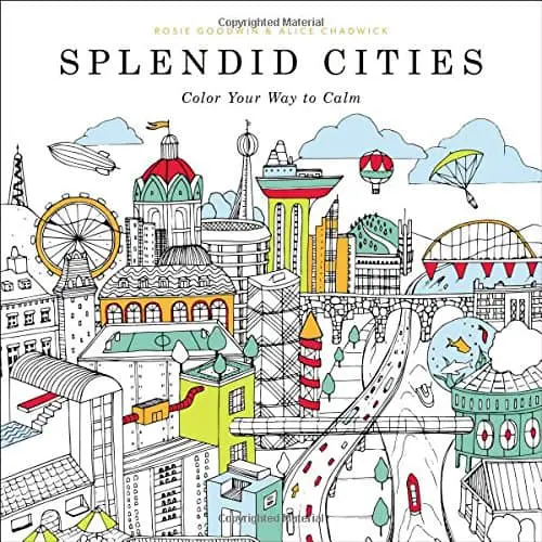 cities coloring book image