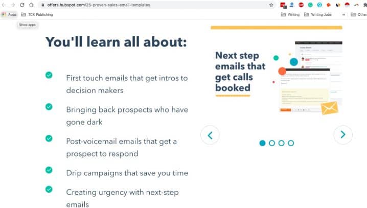 Hubspot How to Write Emails That Sell Screenshot Image