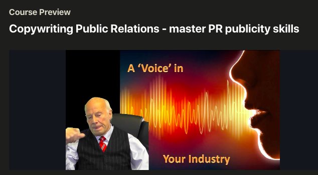 Copywriting Public Relations Screenshot Image