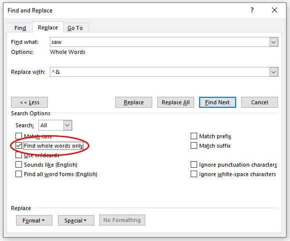 How to Find Filter Words Step 3 Image