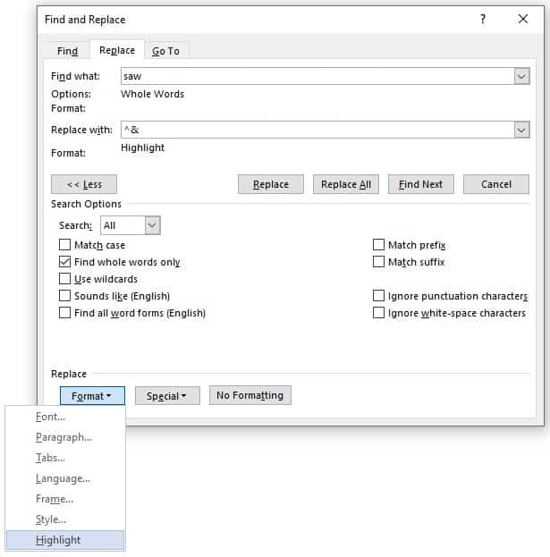 How to Find Filter Words Step 4 Image