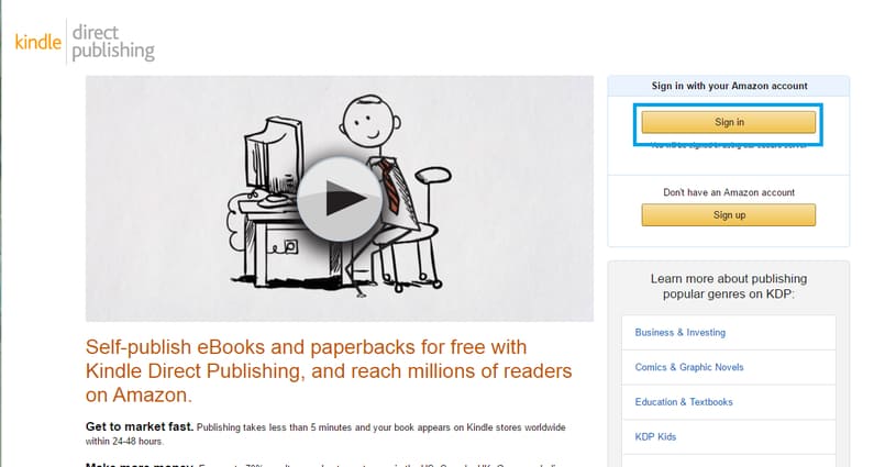 Amazon KDP Login