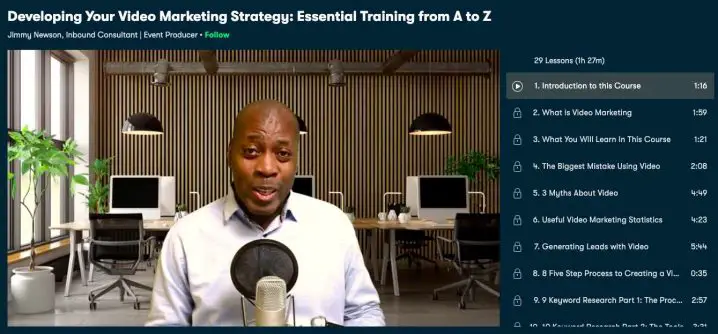 Skillshare Video Marketing Strategy Course Screenshot Image