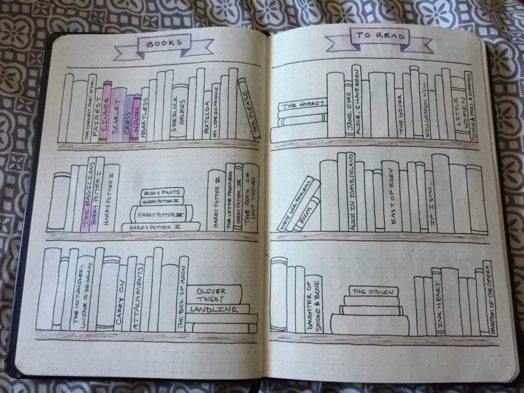 Read before You Write Christine bullet journal layout