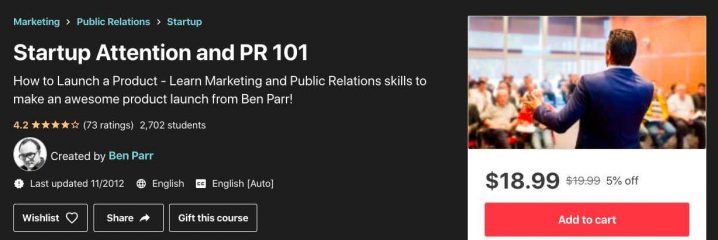 Startup Attention and PR101 Screenshot Image