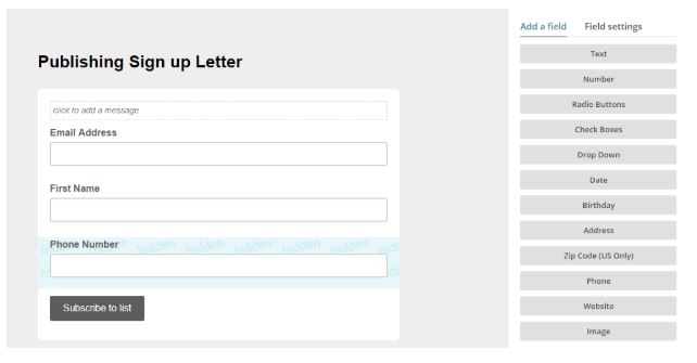 Mailchimp Landing Page 5b3 image