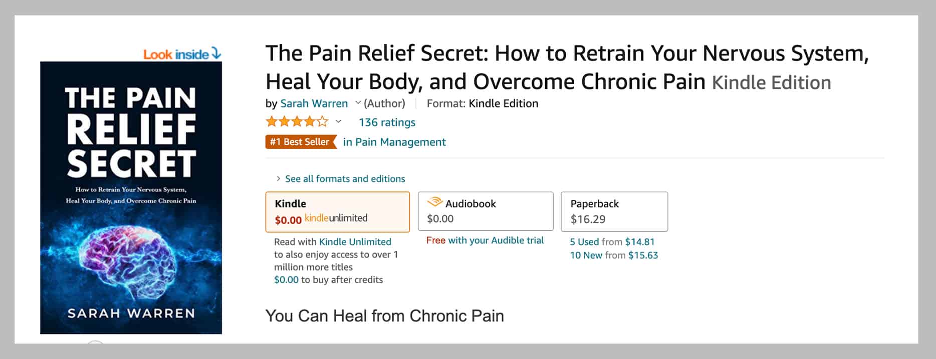 The Pain Relief Secret- Pain Management The Pain Relief Secret- Pain Management