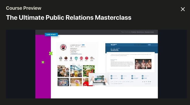 Ultimate Public Relations Masterclass Screenshot Image