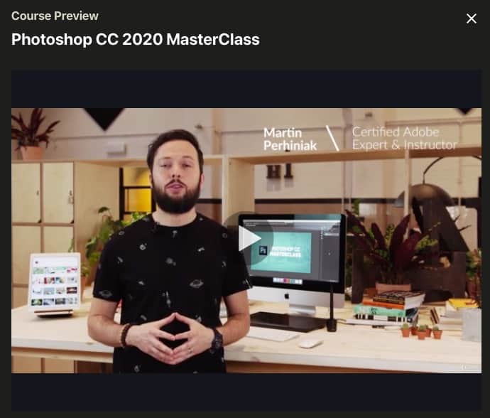 Udemy Photoshop Course Screenshot Image