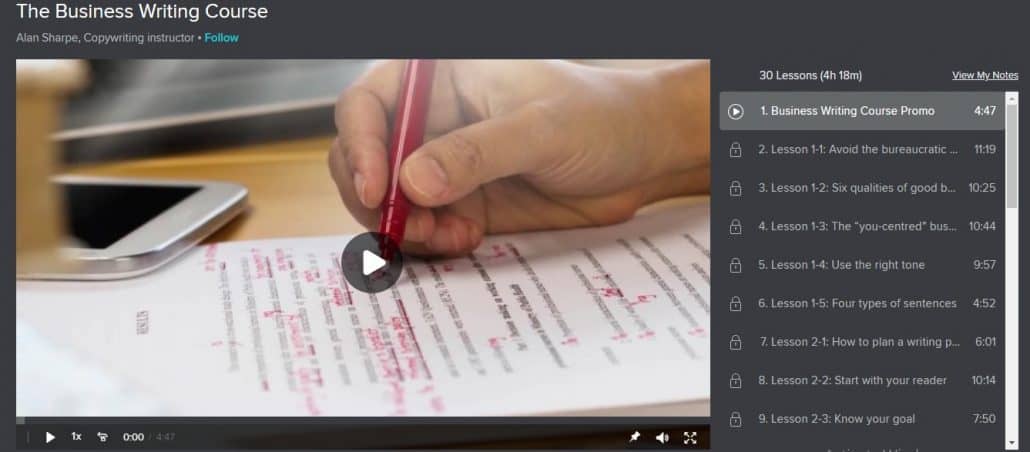 The Business Writing Course Image