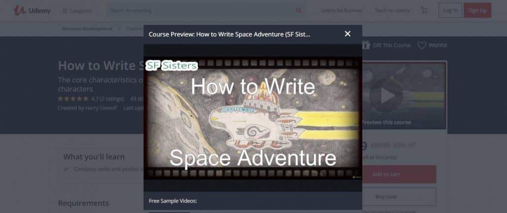 How to Write Space Adventure (SF Sisters) Image
