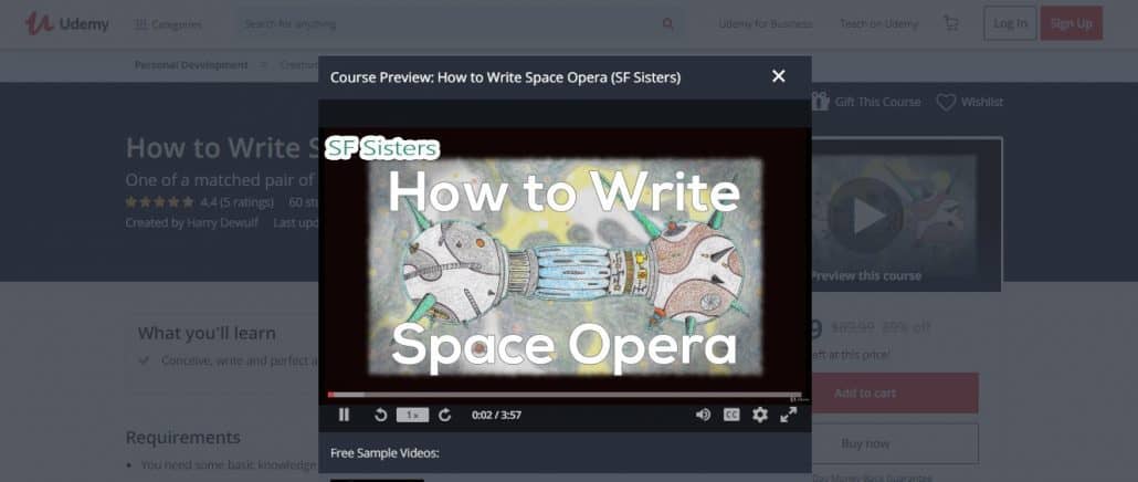 How to Write Space Opera (SF Sisters) Image