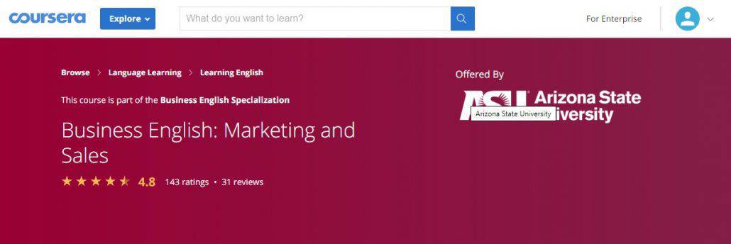 Business English: Marketing and Sales Image