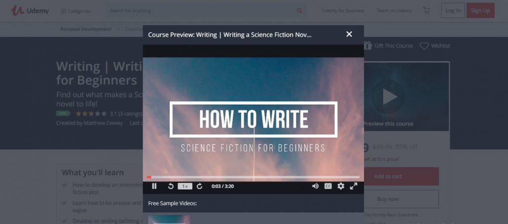 Writing a Science Fiction Novel for Beginners Image