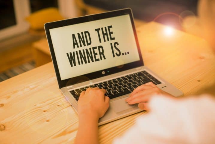 winning a writing contest image