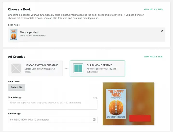 ad creative for bookbub ads