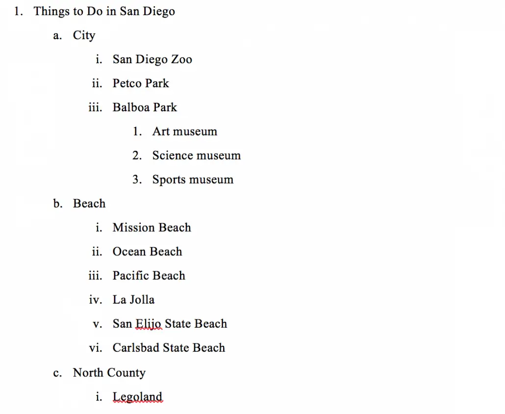 Book Outline Example image