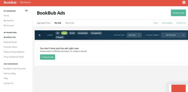 bookbub create new ad image