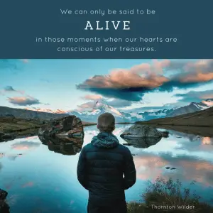 Thornton Wilder our treasures