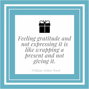 William Arthur Ward express gratitude