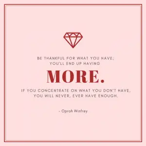 Oprah Winfrey be thankful