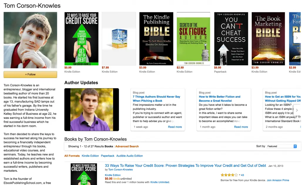How to Setup Author Central Profile on Amazon
