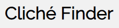 Cliché Finder logo