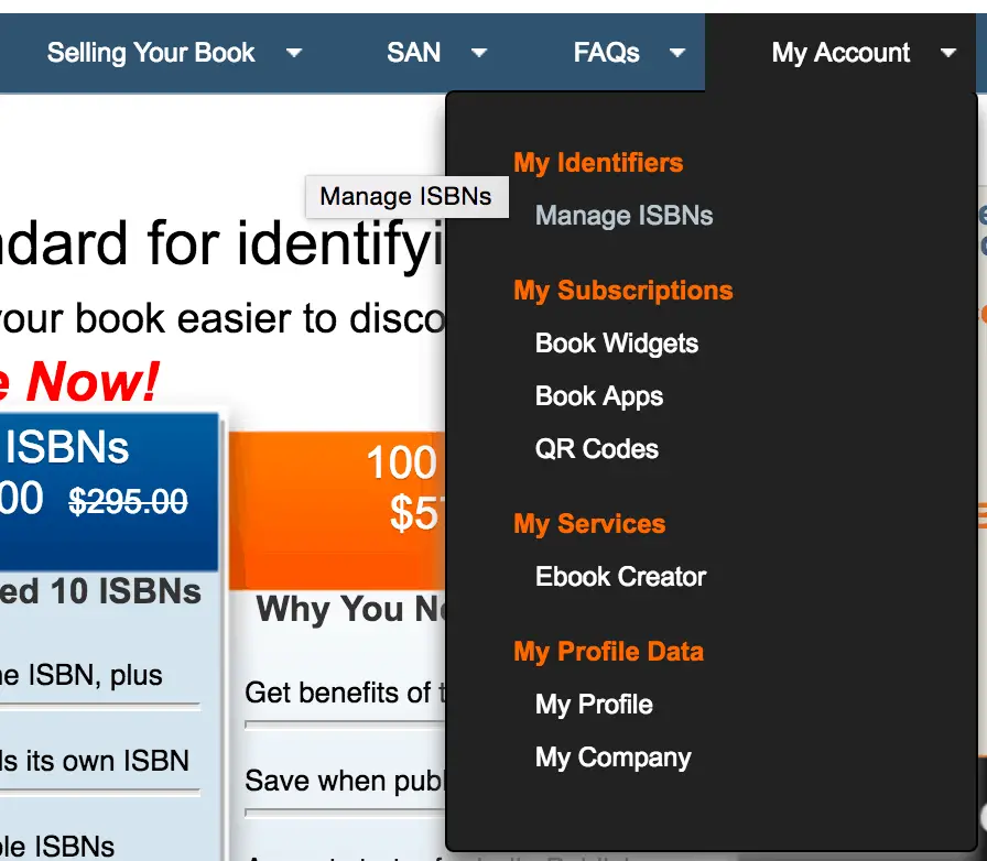 Managing ISBNs image