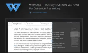 Mobile Writing App - Write image