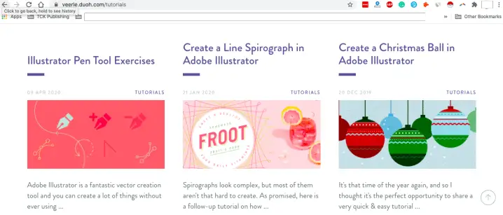 Veerle Graphic Design Blog Image