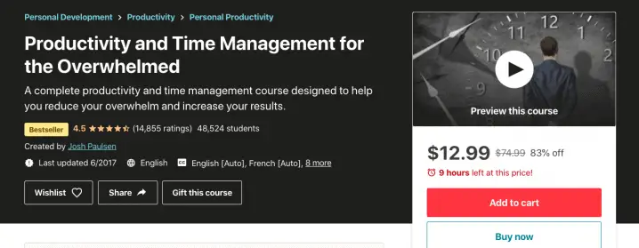 Online Productivity Course Image