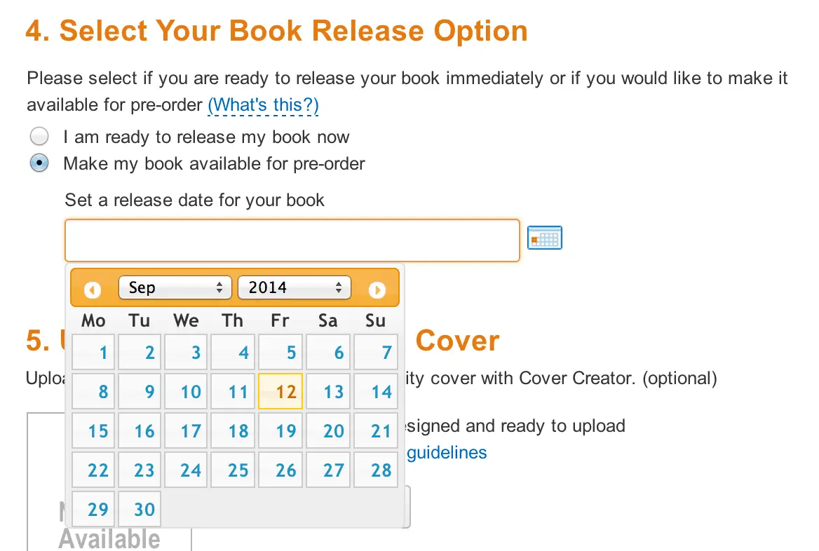 how to pre-sell books on amazon