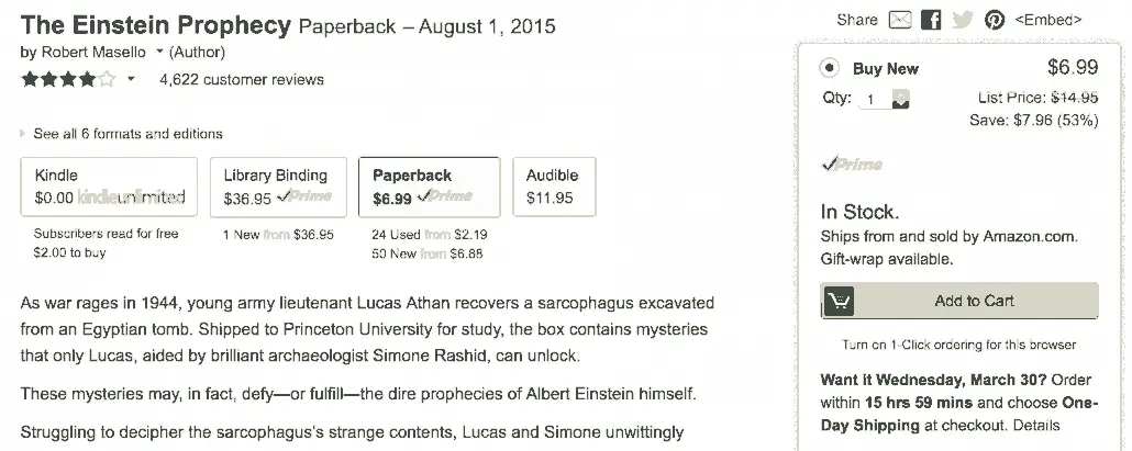 Amazon's discounted book deals