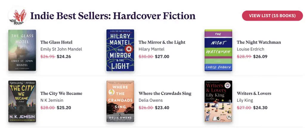 bookshop screenshot