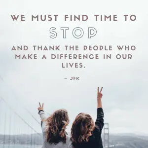 JFK quote thank the people