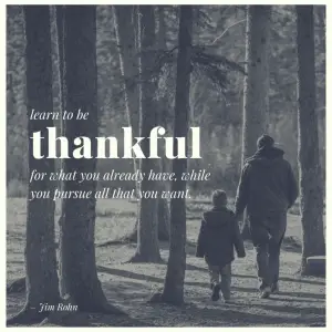 Jim Rohn be thankful