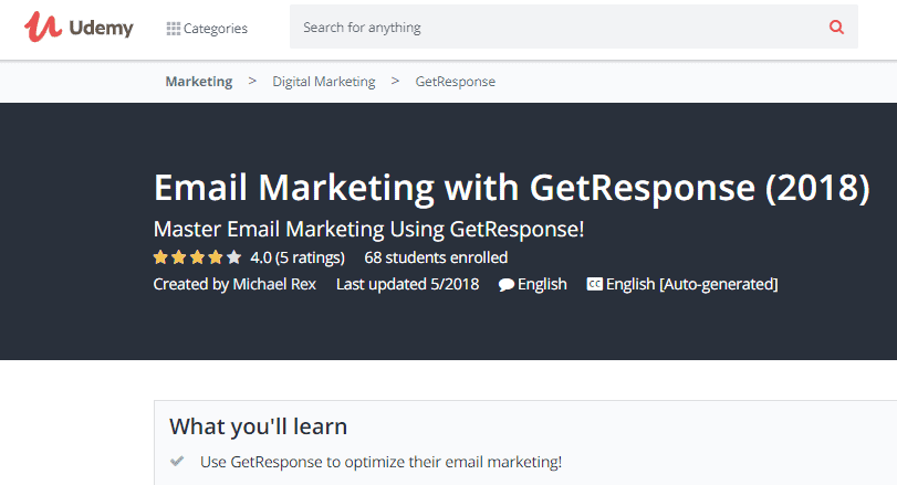 Email Marketing with GetResponse Image
